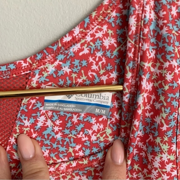 Columbia women’s PFG Omni-Freeze Advanced Cooling floral dress red size medium - Picture 5 of 7